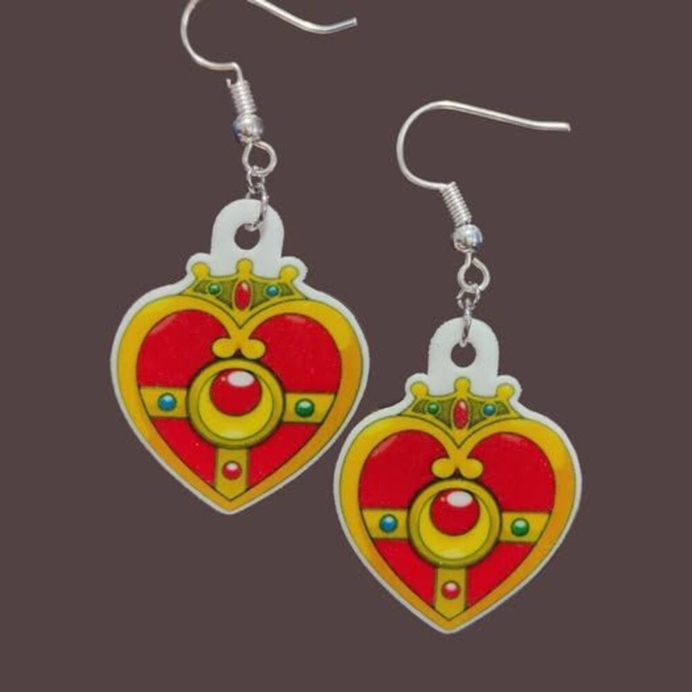 Sailor Moon Earrings-Posts-Silver